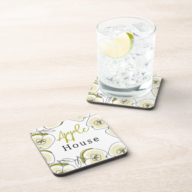 Untersetzer aus hartem Kunststoff mit Muster (Rechte Seite)