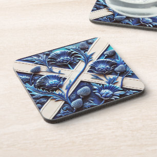 Untersetzer aus hartem Kunststoff mit schottischem