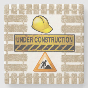 Untersetzer aus Marmorstein im Bau