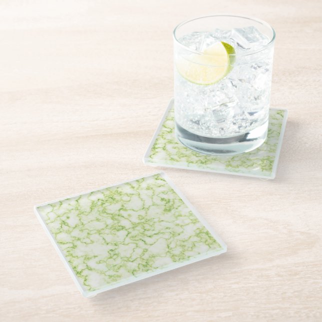 Untersetzer aus Musterglas (Schrägansicht)