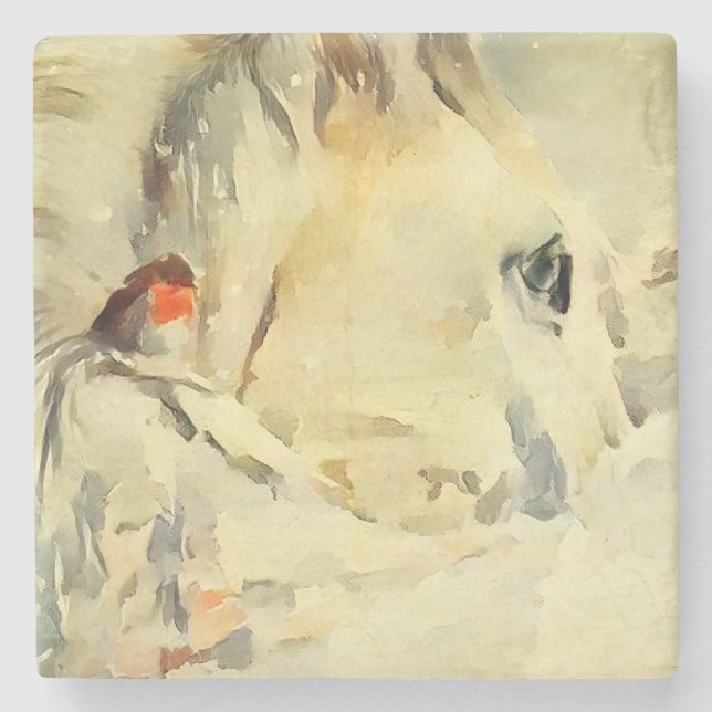 Untersetzer aus Pferdestein (Vorderseite)