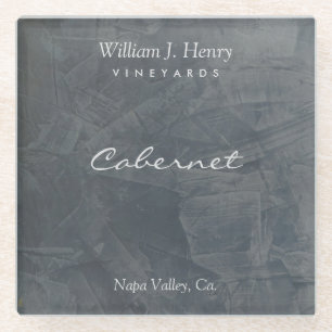 Untersetzer aus Schieferglas