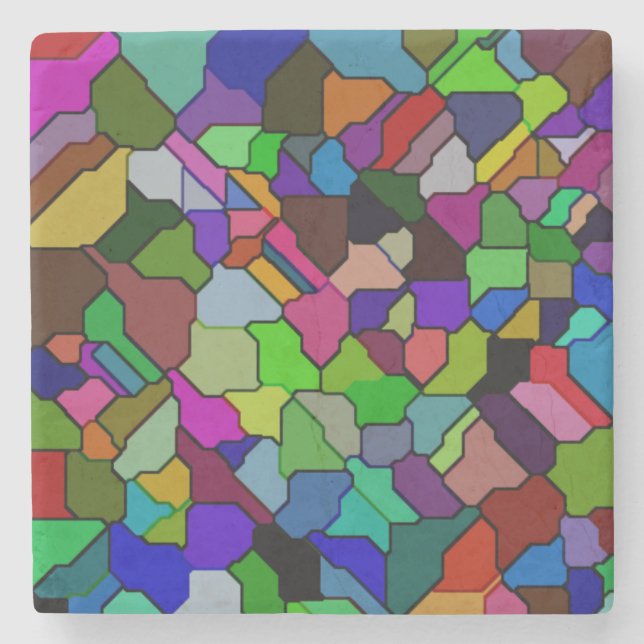 Untersetzer aus verkleidetem Glas (Vorderseite)