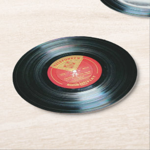 Untersetzer aus Vintage-Vinyl-Schallplatte