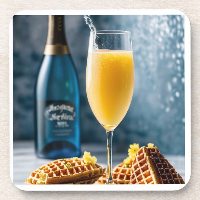 Untersetzer aus weißem Tischharz, Mimosas, Champa (Vorderseite)