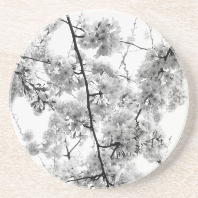Untersetzer "B&W Cherry Blossoms" (Vorne)