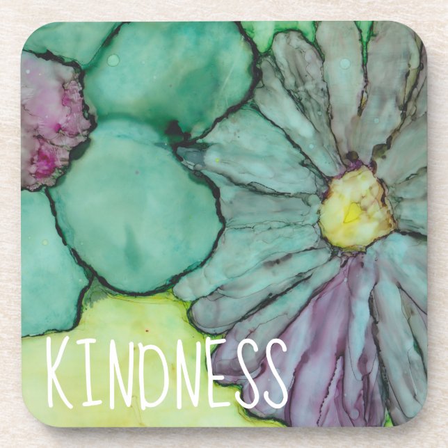 Untersetzer "Blume Tinte 1" (Vorderseite)