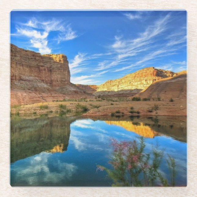 Untersetzer-Canyon-Szene aus Glas Glasuntersetzer (Vorderseite)