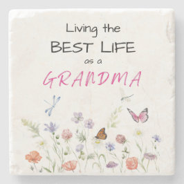 Untersetzer - Das beste Leben als Oma Stone