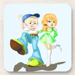Untersetzer der besten Freunde - Farbe - Text
