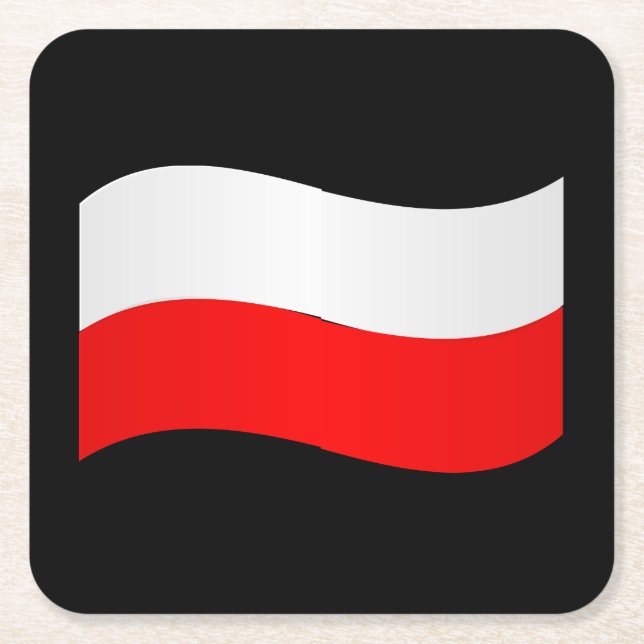 Untersetzer der polnischen Flagge (Vorderseite)