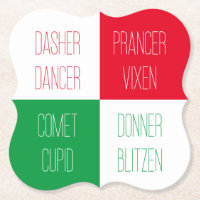 UNTERSETZER der RINDENAMEN-Bracket-Papiere