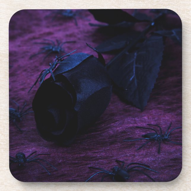 Untersetzer der schwarzen Rose (Vorderseite)
