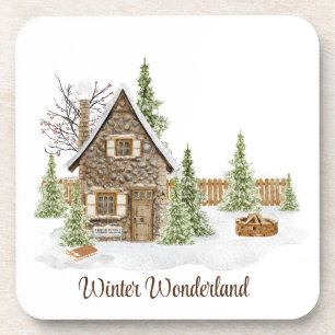 Untersetzer der Winterlandschaft
