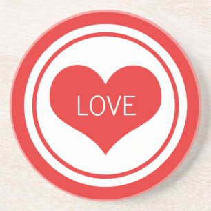 Untersetzer des schwachen Herzens, rot