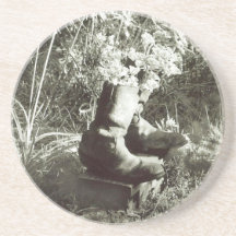 Untersetzer "Die alten Stiefel"