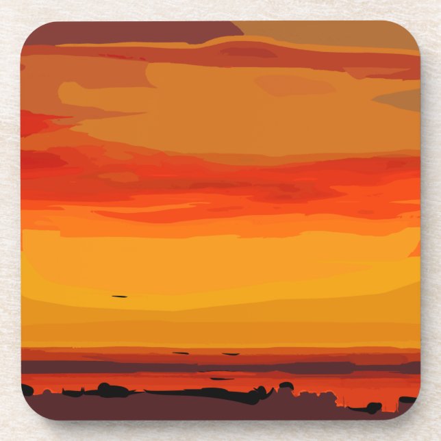 Untersetzer eines abstrakten Kunstdrucks von Kirt  (Vorderseite)