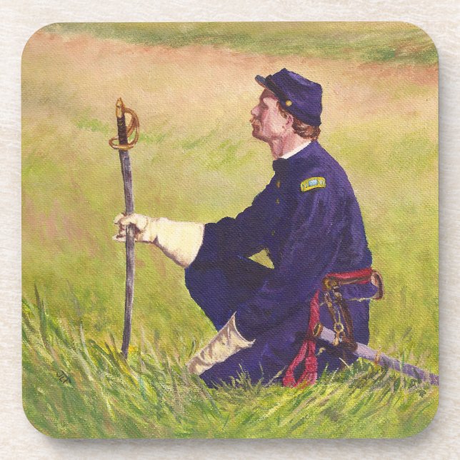 Untersetzer eines zivilen Kriegssoldaten (Vorderseite)