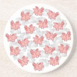 Untersetzer fliegender Schweine