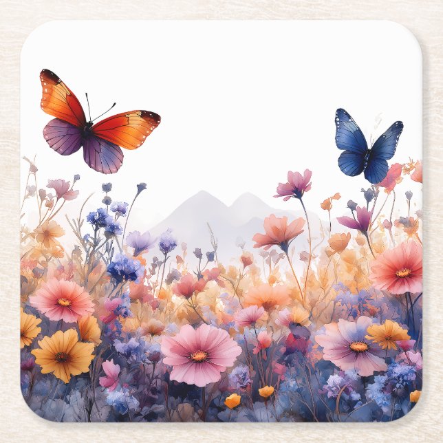 Untersetzer "Flutter & Bloom" (Vorderseite)