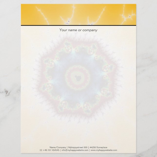 Untersetzer - Fraktal Art Briefkopf (Vorderseite)