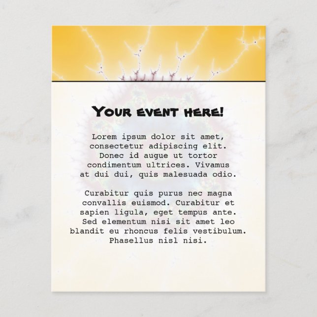 Untersetzer - Fraktal Art Flyer (Vorne)