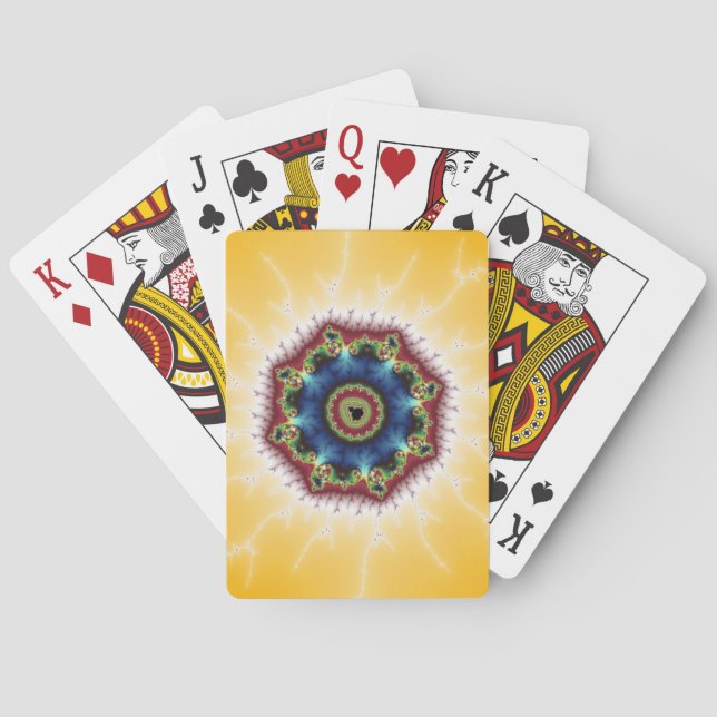 Untersetzer - Fraktal Art Spielkarten (Rückseite)