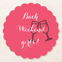 Untersetzer für Bachelorette in rosa Zoll
