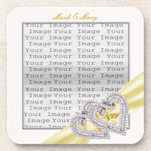 Untersetzer für benutzerdefinierte Herz-Lemon-Mult