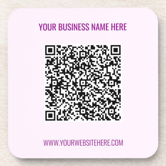 Untersetzer für benutzerdefinierten QR-Code scanne (Vorderseite)