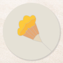 Untersetzer für botanische Monogramm-Illustrations