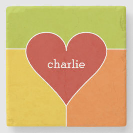 Untersetzer für das Herz-Muster