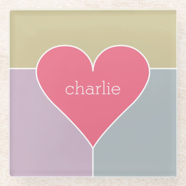 Untersetzer für das Herzmuster, kundenspezifisch M (Vorderseite)