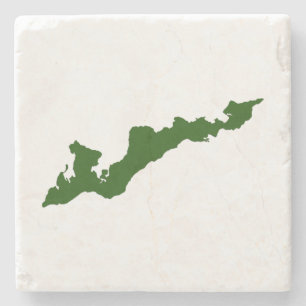 Untersetzer für das Logo von Fishers Island - Gre
