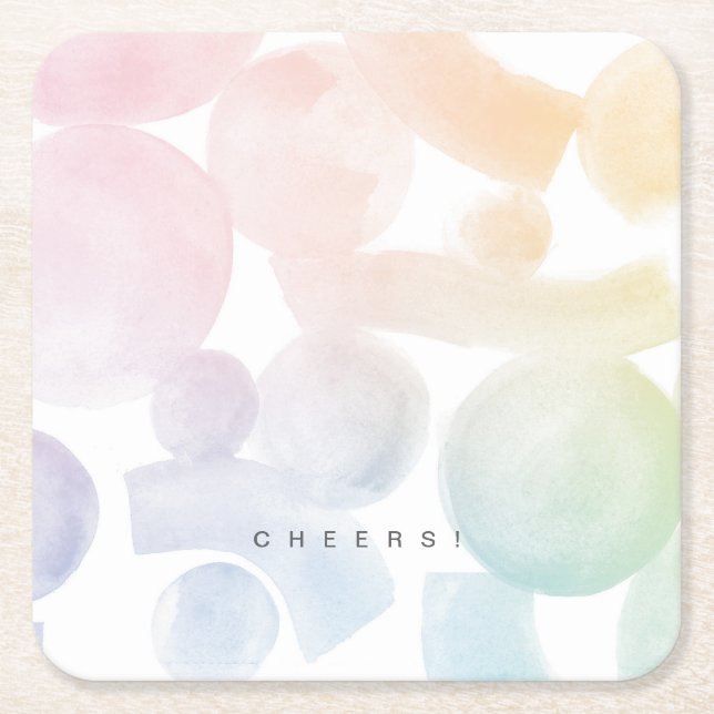 Untersetzer für das Muster von Wasserfarben (Vorderseite)