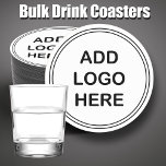 Untersetzer für das Round-Business-Logo<br><div class="desc">Ersetzen Sie die grafische Logo-Vorlage durch Ihr eigenes Logo oder eine Grafik auf diesen Getränkekabeln für geschäftliche Werbeaktionen,  Restaurants oder gesellschaftliche Veranstaltungen. Werben Sie für Ihr Unternehmen,  Ihre Sache oder Ihre Dienstleistungen,  indem Sie Ihre eigenen Getränke-Coaster.</div>