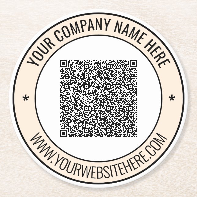 Untersetzer für den QR-Code für benutzerdefinierte (Vorderseite)