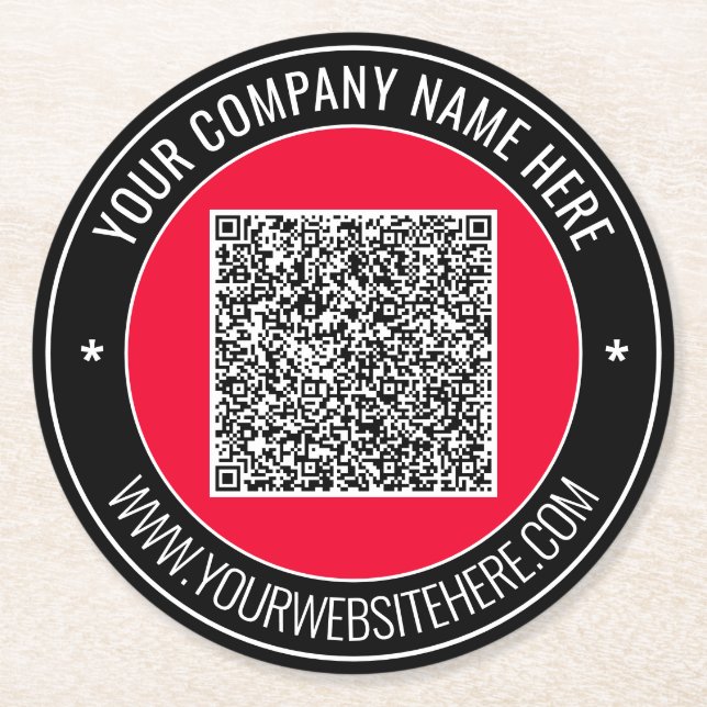 Untersetzer für den QR-Code für benutzerdefinierte (Vorderseite)