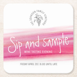 Untersetzer für die Weinprobe und die Weinprobe