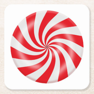 Untersetzer für Hard Peppermint Candy Design Pub 
