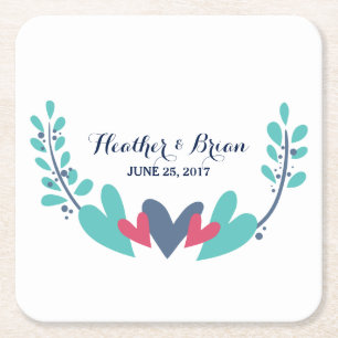 Untersetzer für Hochzeitspapiere