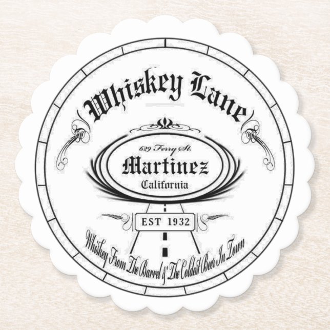 Untersetzer für klassische Sets mit Whiskey-LEDs (Vorderseite)