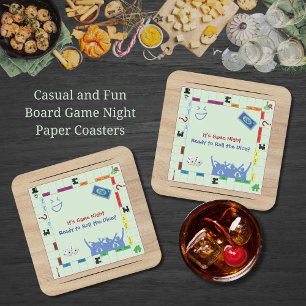 Untersetzer für lässige und Fun Board Game Night P