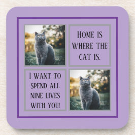 Untersetzer für personalisierte Paw Print Pet - In