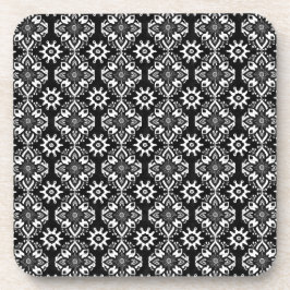 Untersetzer für Schwarz-Weiß-Muster - Set von 6 Ja