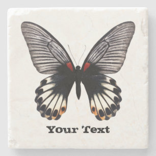 Untersetzer für Schwarz-Weiß-Schmetterlinge