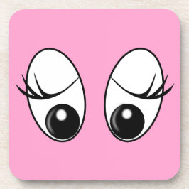 Untersetzer für seltsame Augen - Rosa