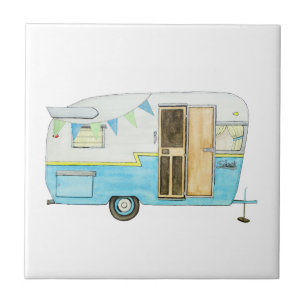 Untersetzer für Vintage-Campinganhänger