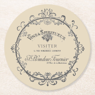 Untersetzer für Vintage französische Etiketten