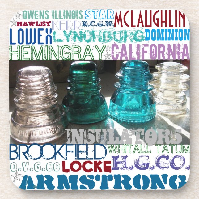 Untersetzer für Vintages Glas (Vorderseite)